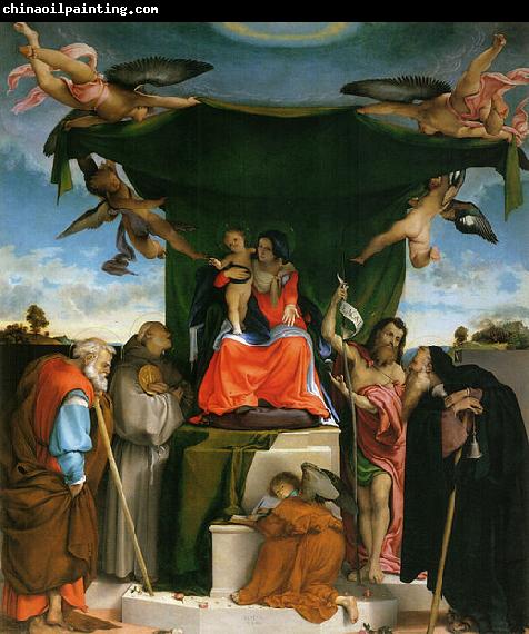 Lorenzo Lotto Thronende Madonna