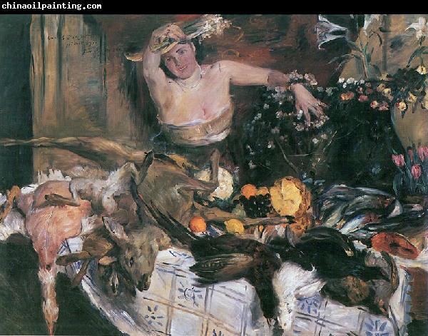 Lovis Corinth Grobes Stillleben mit Figur