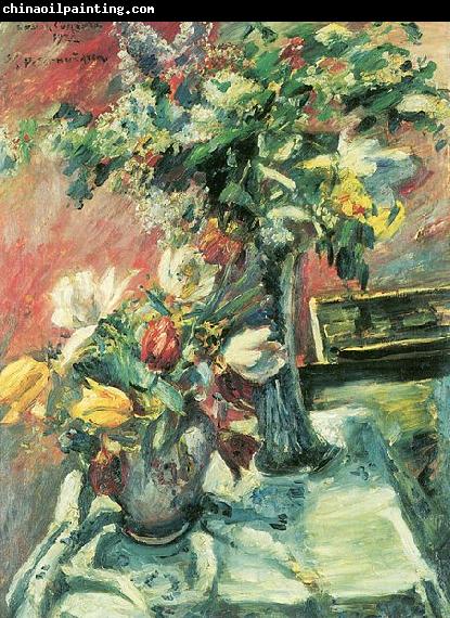 Lovis Corinth Flieder und Tulpen