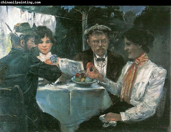 Lovis Corinth In Max Halbes Garten