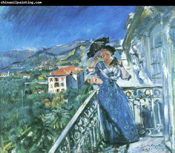 Lovis Corinth Balkonszene in Bordighera