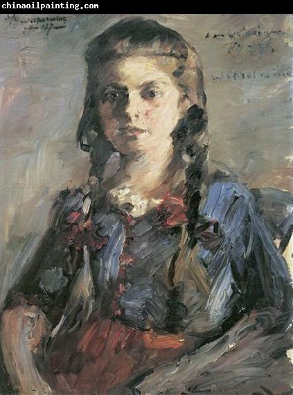 Lovis Corinth Wilhelmine mit Zopfen