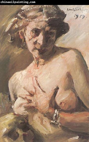 Lovis Corinth Magdalena mit Perlenkette im Haar