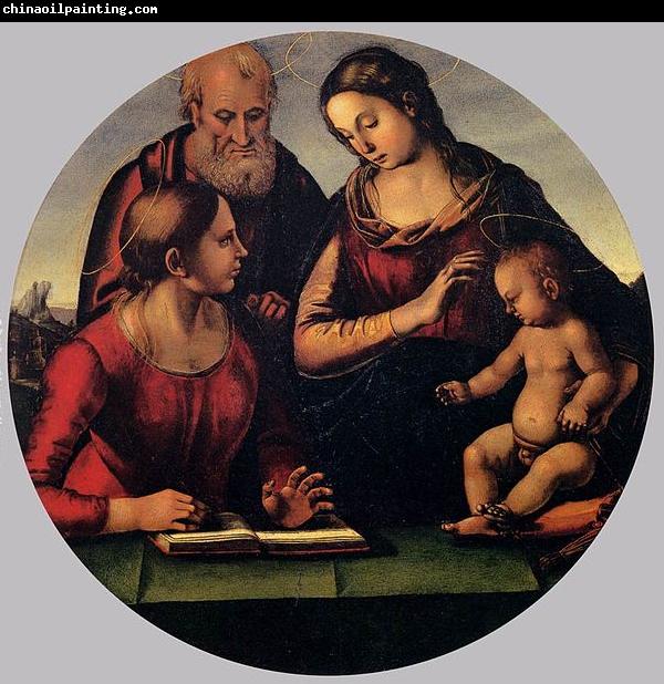 Luca Signorelli The Holy Family with Saint