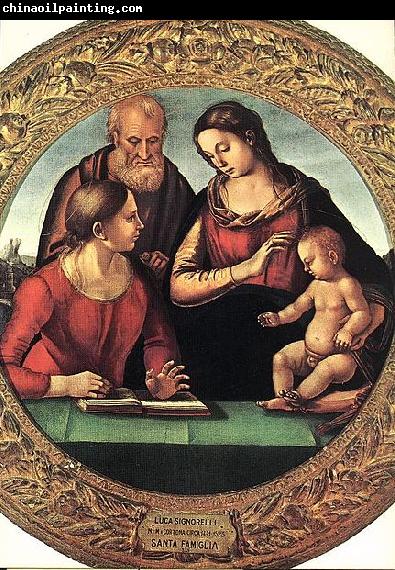 Luca Signorelli The Holy Family with Saint