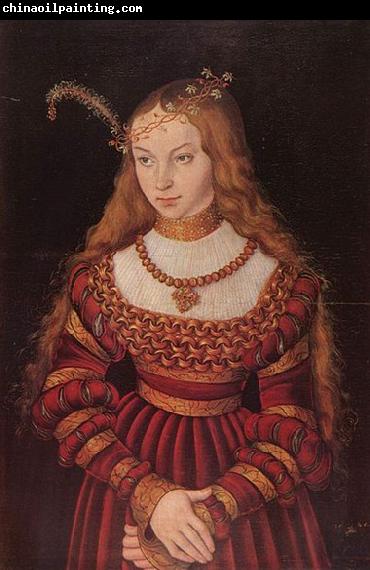 Lucas Cranach the Elder Portrat der Prinzessin Sibylle von Cleve als Braut