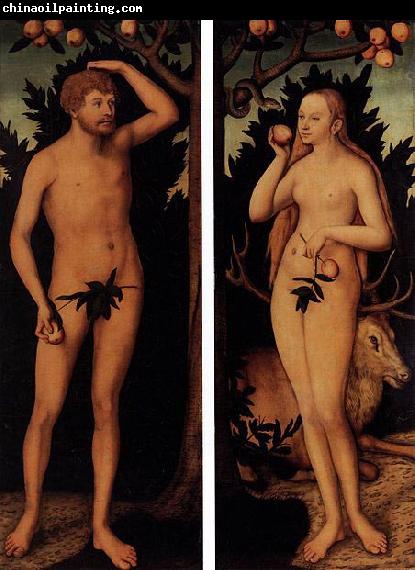 Lucas Cranach the Younger Adam and Eve