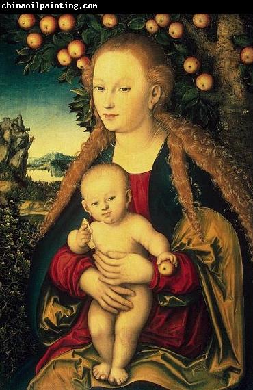 Lucas Cranach Virgin and Child under an Apple Tree