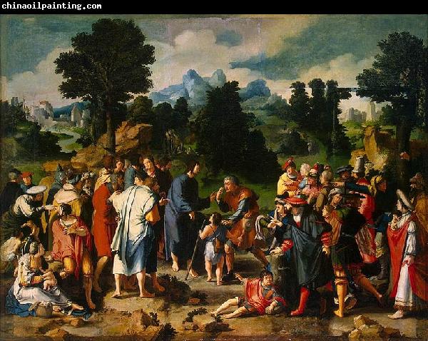 Lucas van Leyden Healing of blind man of Jericho