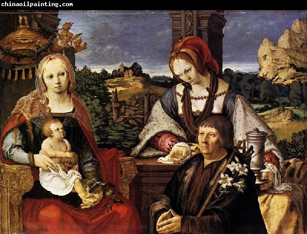 Lucas van Leyden Virgin and Child with Mary Magdalen and a donor