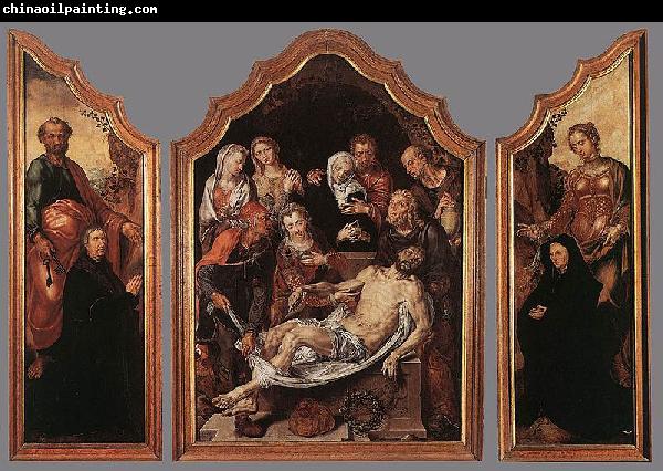 Maarten van Heemskerck Triptych of the Entombment