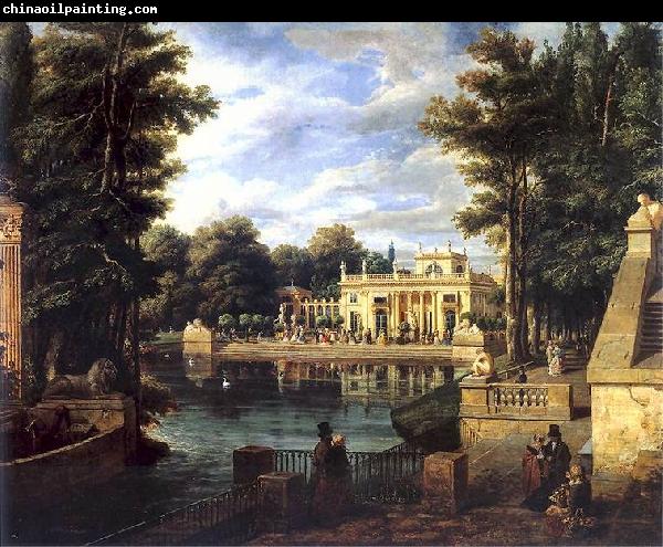 Marcin Zaleski View of the Royal Baths Palace in summer