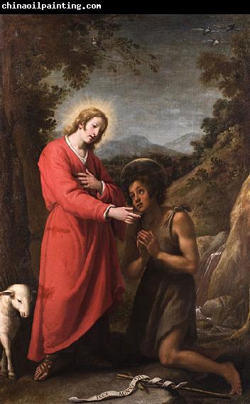 Matteo Rosselli Jesus and John the Baptist meet in their youth