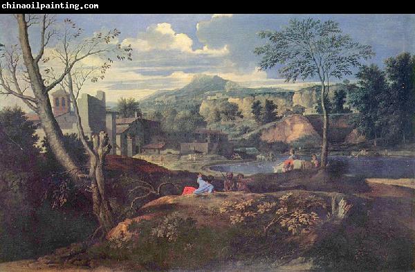 Nicolas Poussin Ideale Landschaft