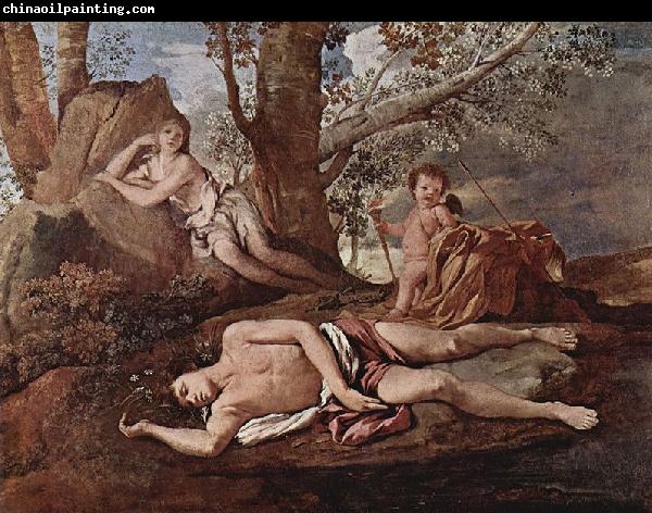 Nicolas Poussin Echo and Narcissus