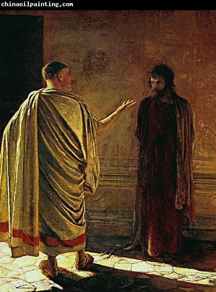 Nikolaj Nikolajewitsch Ge What is truth, Christ and Pilate