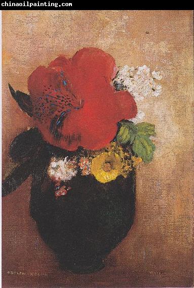 Odilon Redon The red poppy