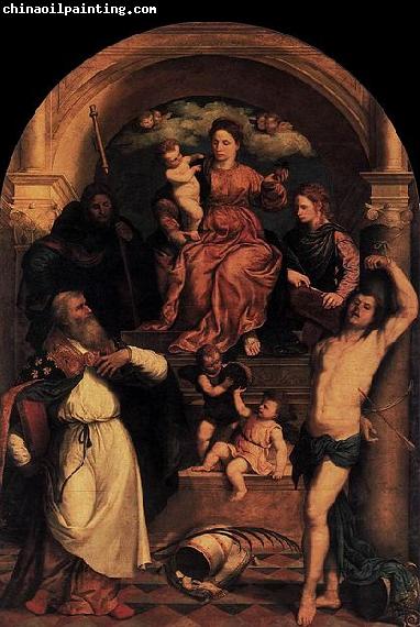 Paris Bordone Madonna and Child with Saints