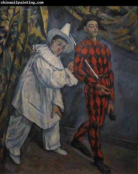 Paul Cezanne Pierot and Harlequin