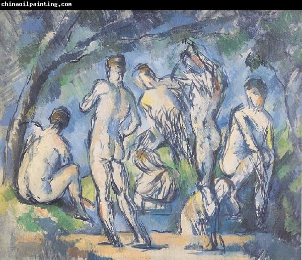 Paul Cezanne Sept Baigneurs