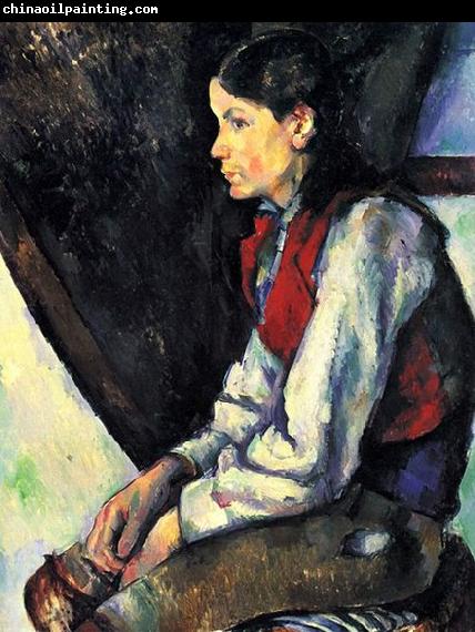 Paul Cezanne Knabe mit roter Weste