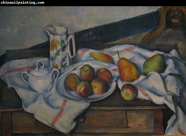 Paul Cezanne Peaches and Pears By Paul Cezanne