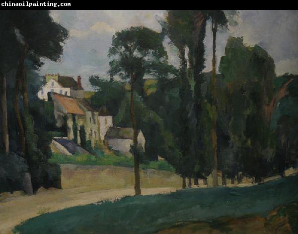 Paul Cezanne Road at Pontoise By Paul Cezanne