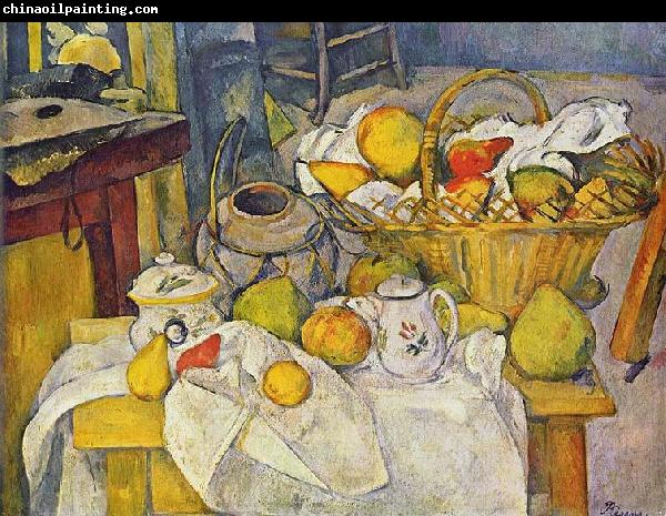 Paul Cezanne Stilleben mit Fruchtekorb