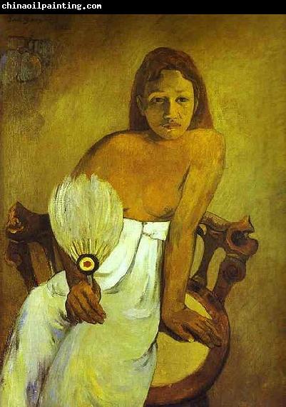 Paul Gauguin Donna col ventaglio