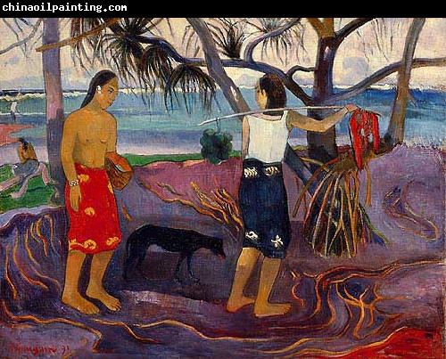 Paul Gauguin Under the Pandanus II