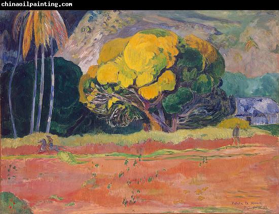 Paul Gauguin At the Foot of a Mountain