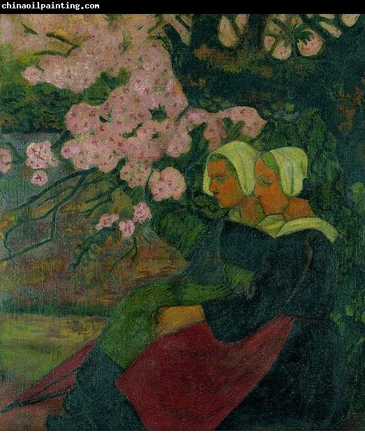 Paul Serusier Two Breton Women under an Apple Tree in Flower