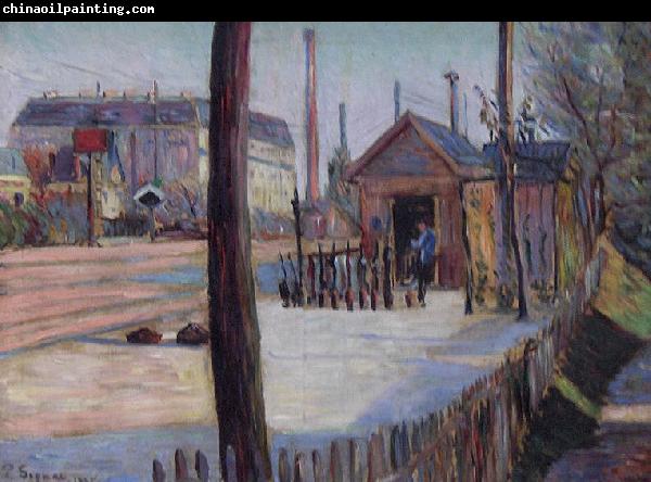 Paul Signac Railway junction near Bois Colombes