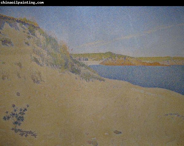 Paul Signac Beach at Saint-Briac By Paul Signac