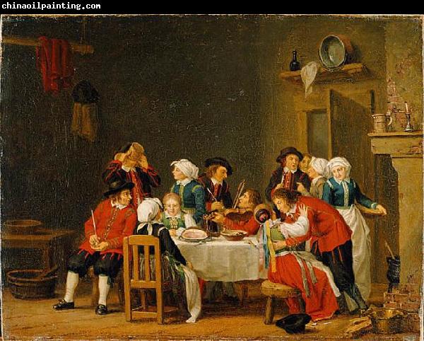 Pehr Hillestrom Convivial Scene in a Peasant's Cottage