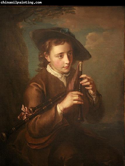 Philippe Mercier Bagpipe player