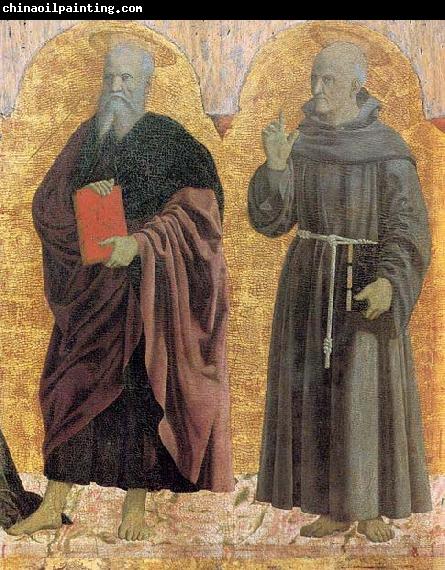 Piero della Francesca Polyptych of the Misericordia: Sts Andrew and Bernardino