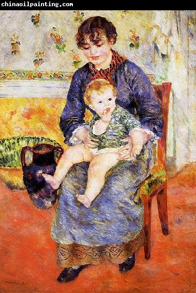 Pierre Auguste Renoir Mere et enfant