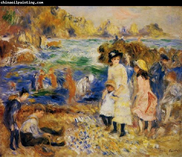 Pierre Auguste Renoir Enfants au bord de la mer a Guernsey