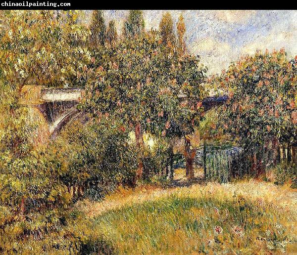 Pierre-Auguste Renoir Le Pont du chemin de fer a Chatou