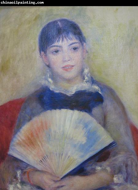 Pierre-Auguste Renoir Young Women with a Fan