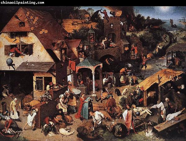 Pieter Bruegel the Elder Netherlandish Proverbs