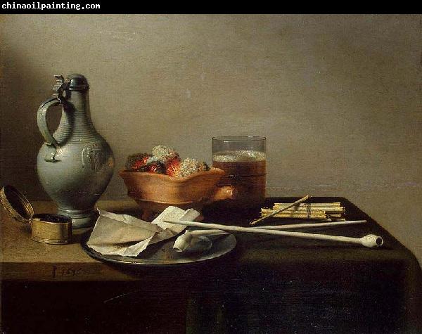 Pieter Claesz Tobacco Pipes and a Brazier