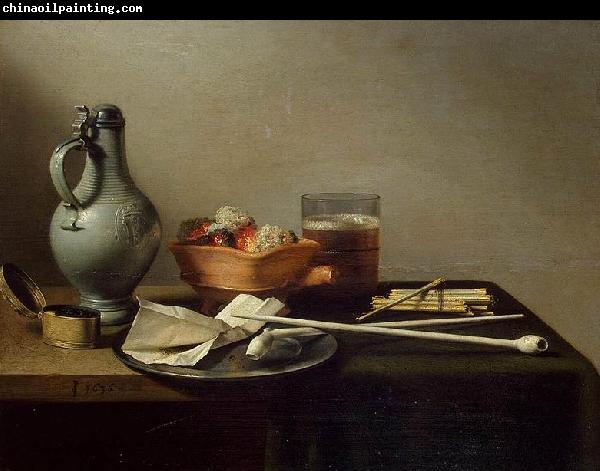 Pieter Claesz Tobacco Pipes and a Brazier