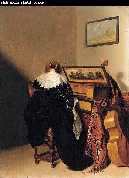 Pieter Codde Lady Seated at Virginals