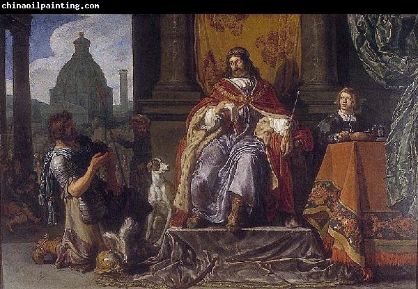 Pieter Lastman David handing over a letter to Uriah