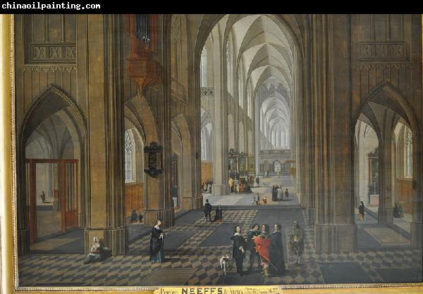 Pieter Neefs View of the interior of a church