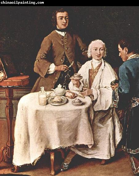 Pietro Longhi Besuch bei einem Lord, Detail