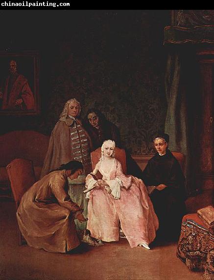 Pietro Longhi Besuch bei einer Dame