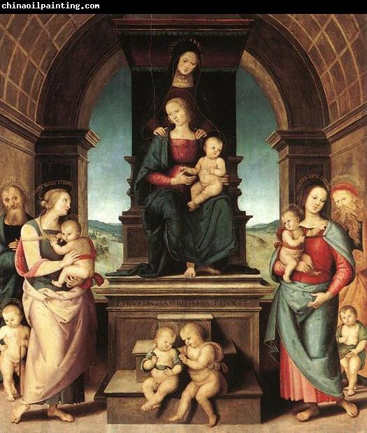 Pietro Perugino The Family of the Madonna